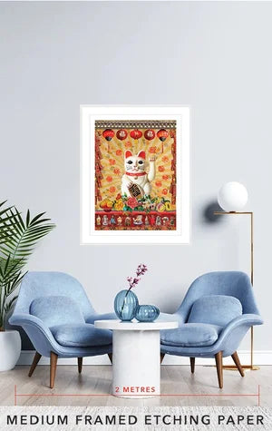 Lucky Cat Artwork - Thorn and Burrow