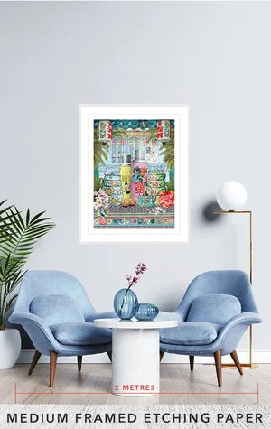 Singapore Shophouse Artwork - Thorn and Burrow