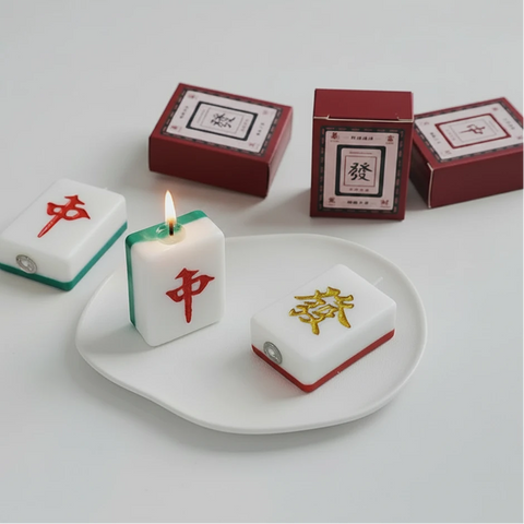 Mahjong Tile Scented Soy Candle