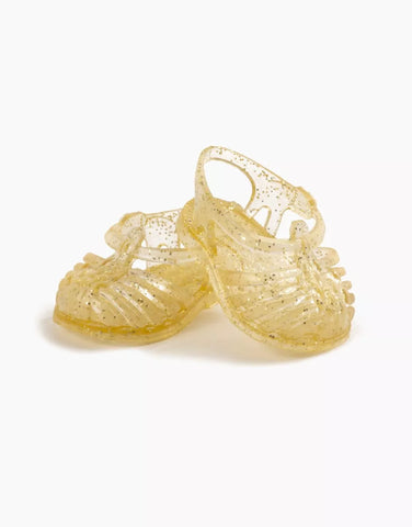 Babies – “Sun” beach sandals for Gordis doll, gold glitter