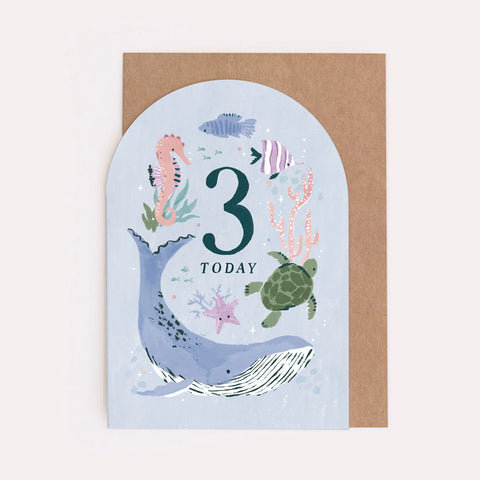 AGE 3 BIRTHDAY CARD