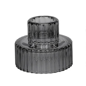 Reversible Glass Candleholder - Thorn and Burrow