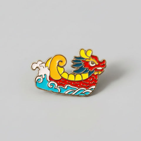 " Dragon Boat " T&B Enamel Pins