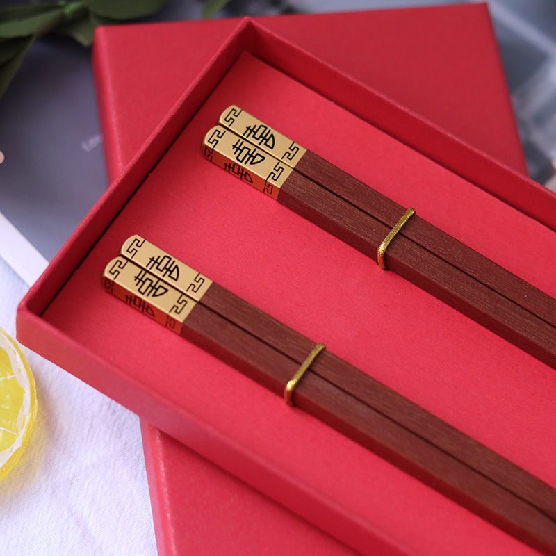Product image of Double Happiness Wooden Chopsticks