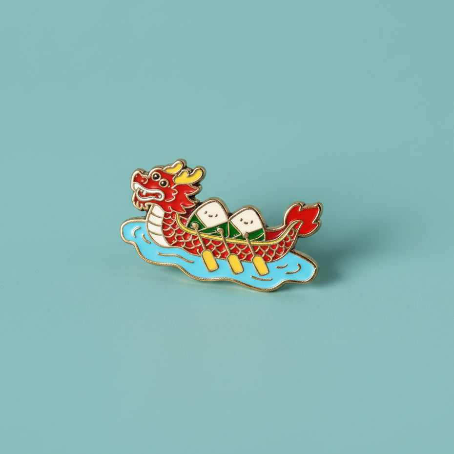 " Dragon Boat Dumpling " Enamel Pins
