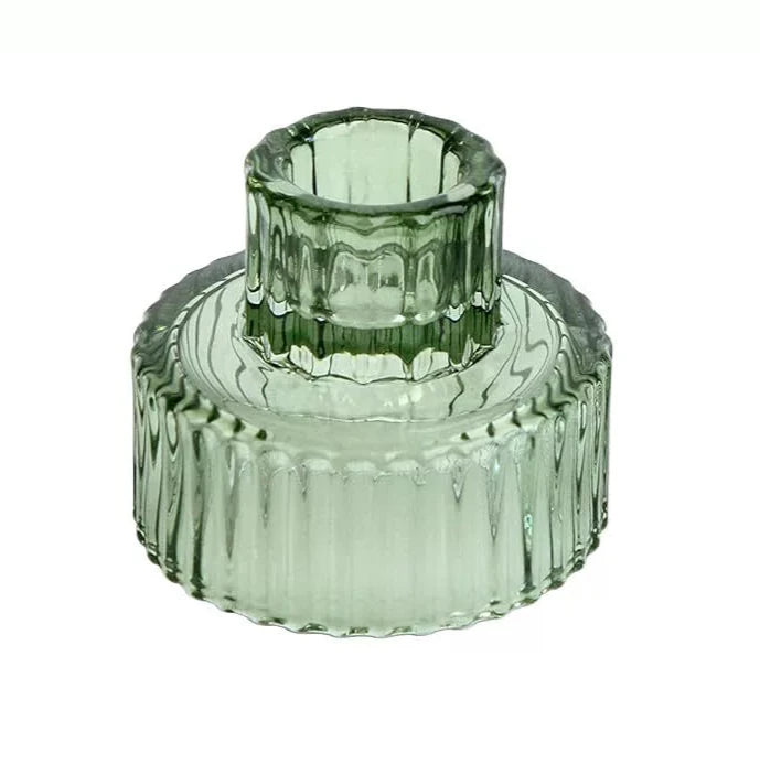 Reversible Glass Candleholder - Thorn and Burrow