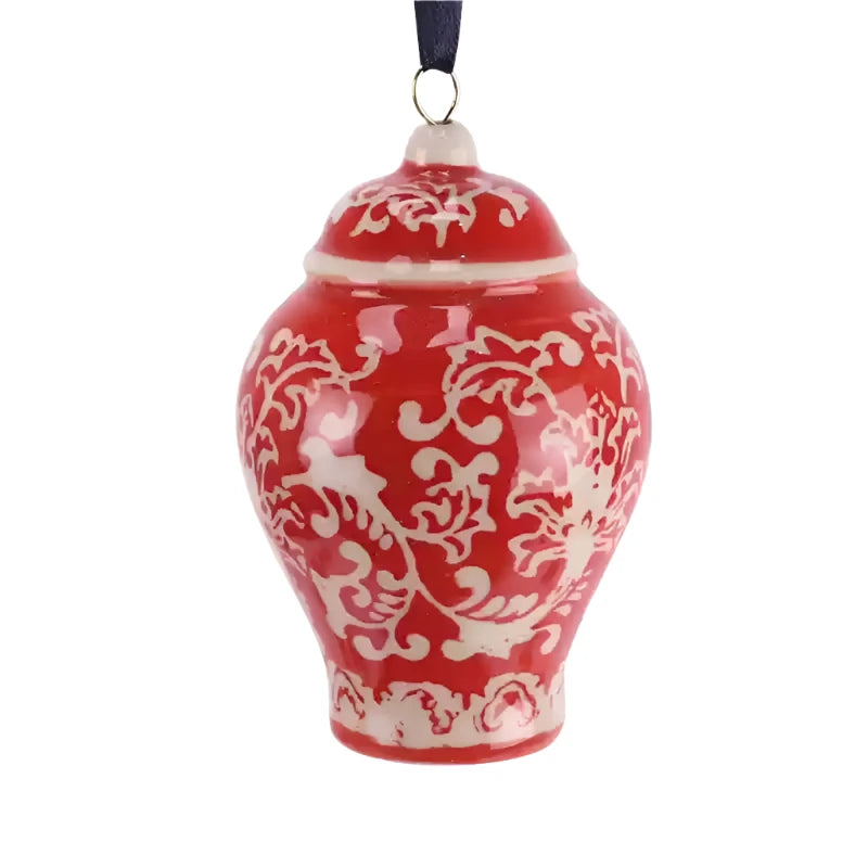 Red Ceramic Chinese Ornaments