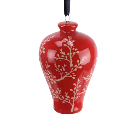 Red Ceramic Chinese Ornaments