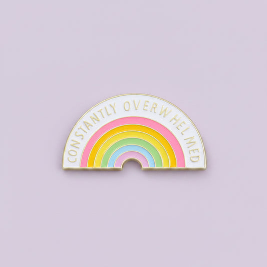 " Constantly Overwhelmed " Enamel Pins