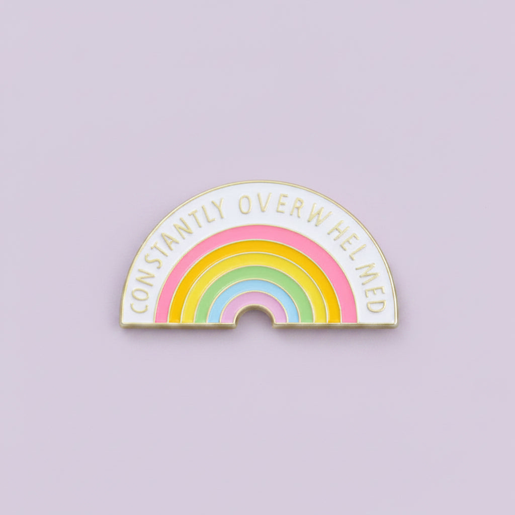" Constantly Overwhelmed " T&B Enamel Pins