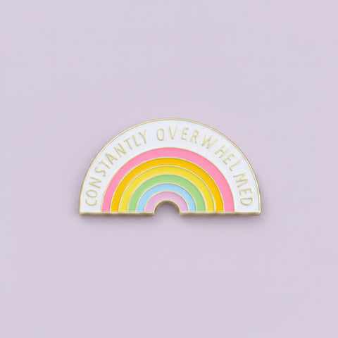 " Constantly Overwhelmed " T&B Enamel Pins