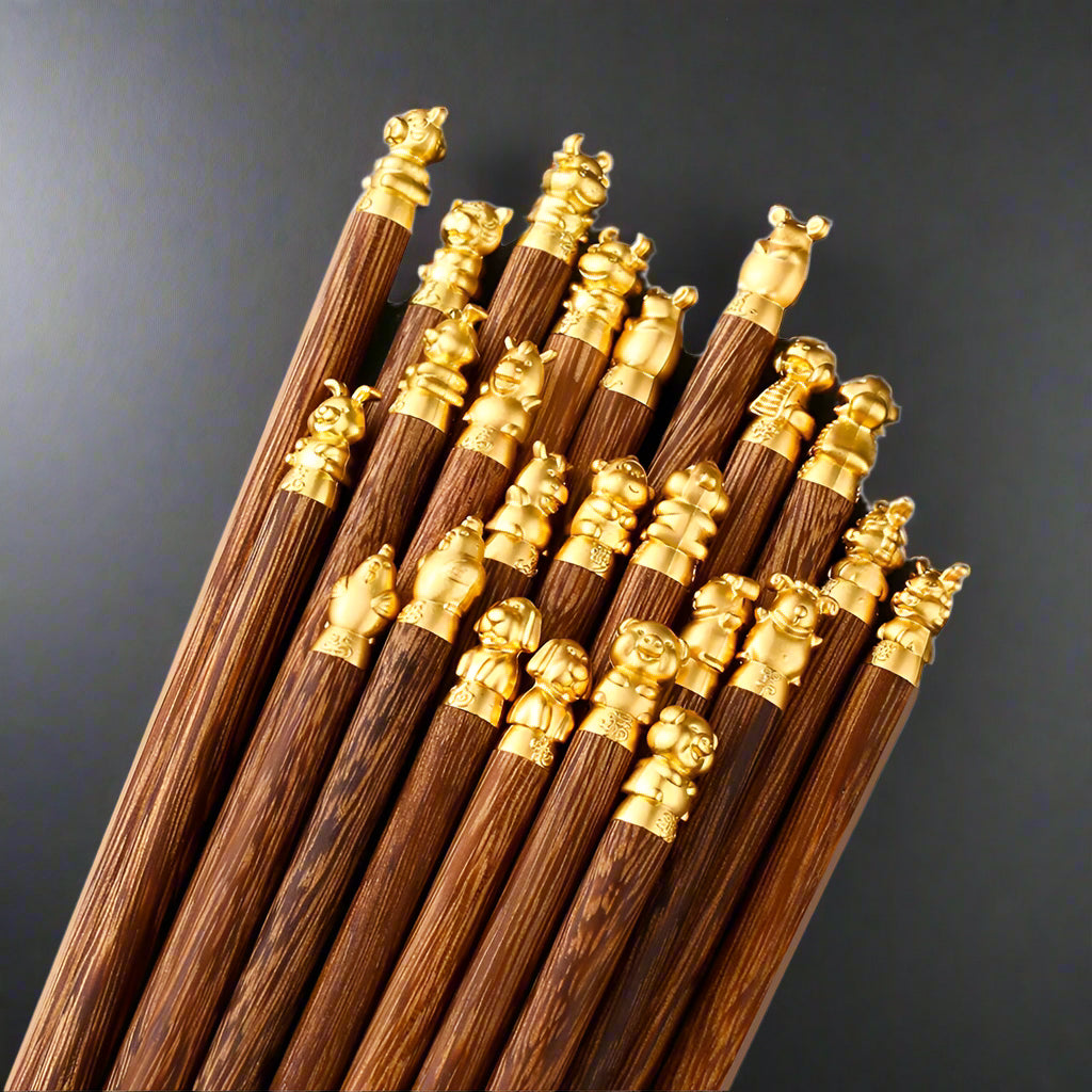 Zodiac Wooden Chopsticks - Thorn and Burrow