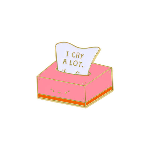 " I Cry A Lot " Enamel Pins
