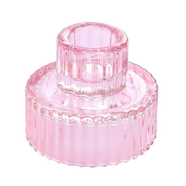 Reversible Glass Candleholder - Thorn and Burrow