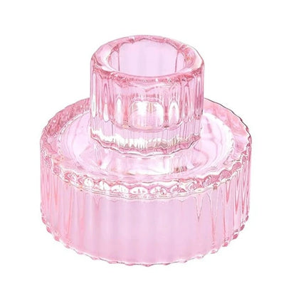 Reversible Glass Candleholder - Thorn and Burrow