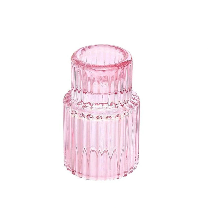 Reversible Glass Candleholder - Thorn and Burrow