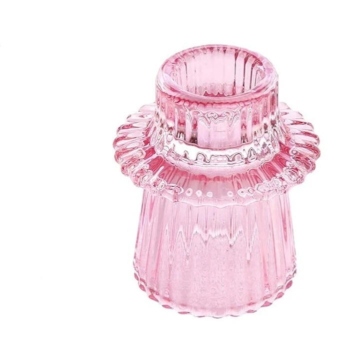 Reversible Glass Candleholder - Thorn and Burrow