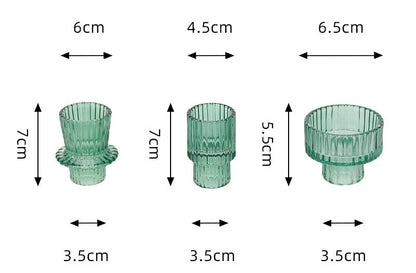 Reversible Glass Candleholder - Thorn and Burrow