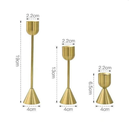 Classic Candleholder Short - Set of 3