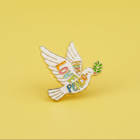 " Peace Bird " T&B Enamel Pins