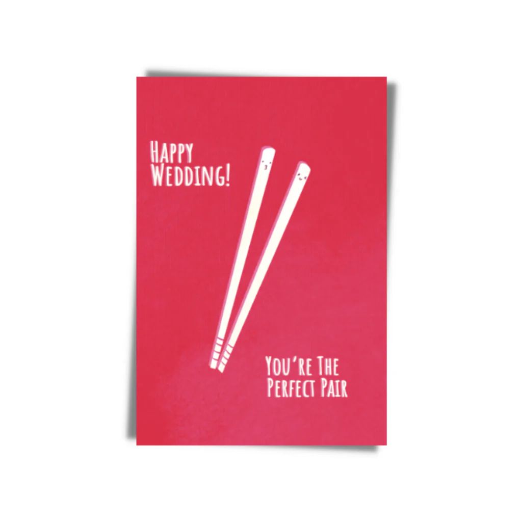 Product image of You're The Perfect Pair Happy Wedding Greeting Card