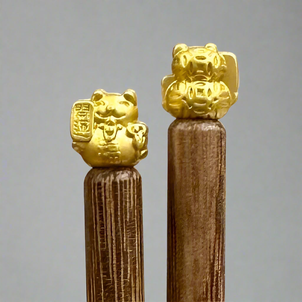 Product image of Lion & Lucky Cat Wooden Chopsticks