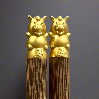 Zodiac Wooden Chopsticks - Thorn and Burrow