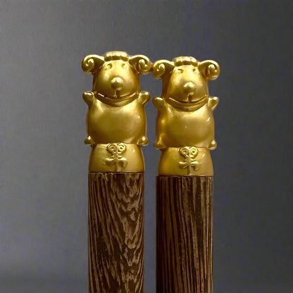 Zodiac Wooden Chopsticks - Thorn and Burrow