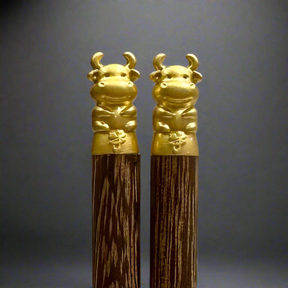 Zodiac Wooden Chopsticks - Thorn and Burrow
