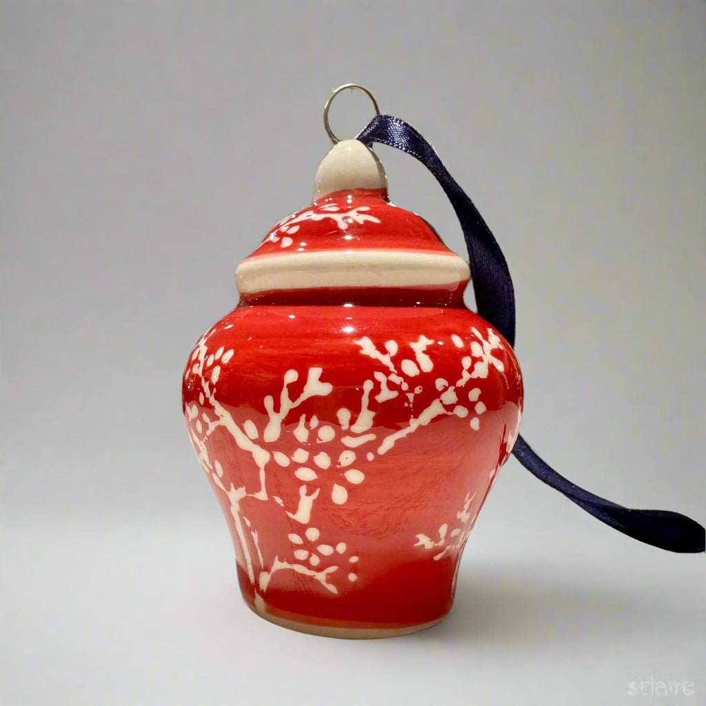 Red Ceramic Chinese Ornaments