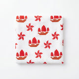 Hong Kong Swaddle Blanket - Junk & Bauhinia
