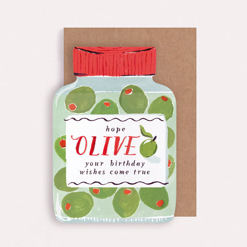 OLIVES BIRTHDAY CARD