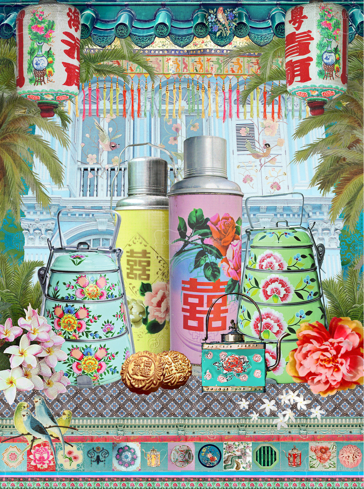Design image of Singapore Shophouse Artwork
