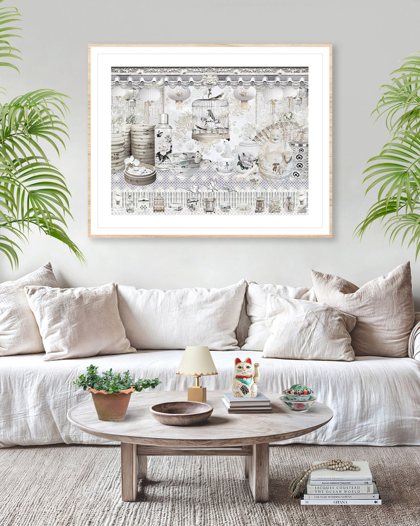 China White In Champagne & Gold Limited Edition Artwork