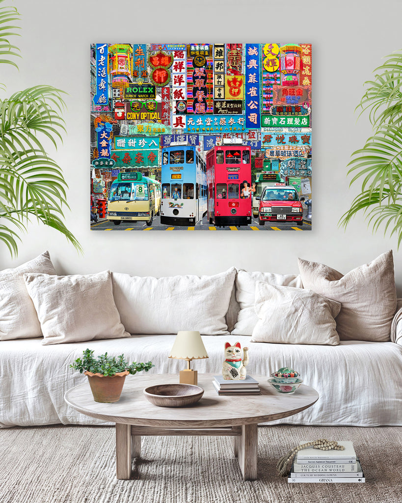 Hong Kong City Lights Artwork