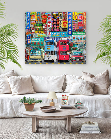 Hong Kong City Lights Artwork