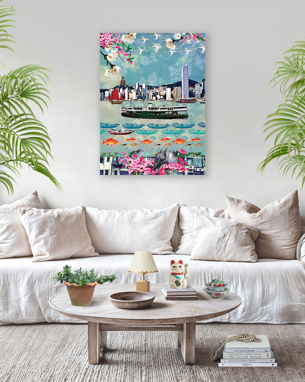 Styled view of Hong Kong Ferry Artwork