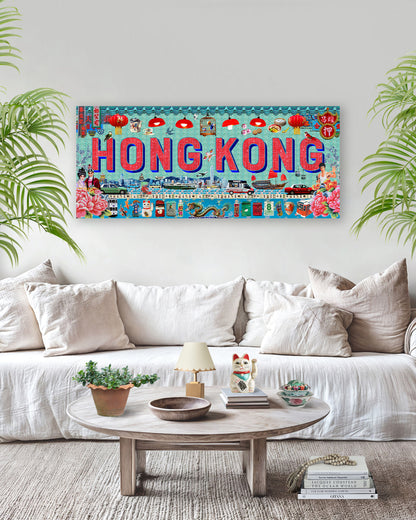 Hong Kong Typographic Artwork