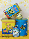 Still Life in Bright Blue & Lemon Yellow