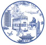 Hong Kong Chinoiserie Coasters - Set of 4