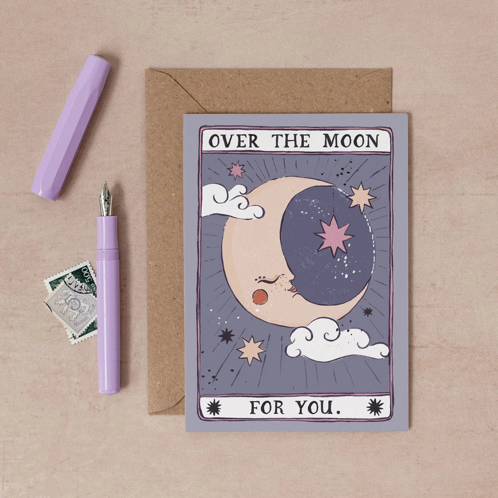 OVER THE MOON CARD