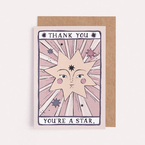 YOU'RE A STAR THANK YOU CARD