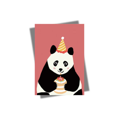 Birthday Panda Greeting Card