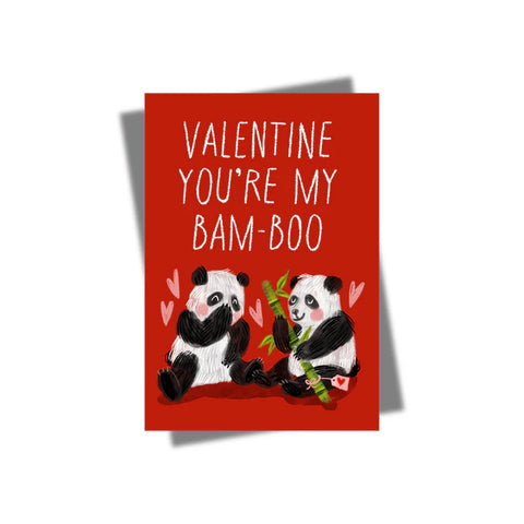 Valentine You're My Bam-Boo Card