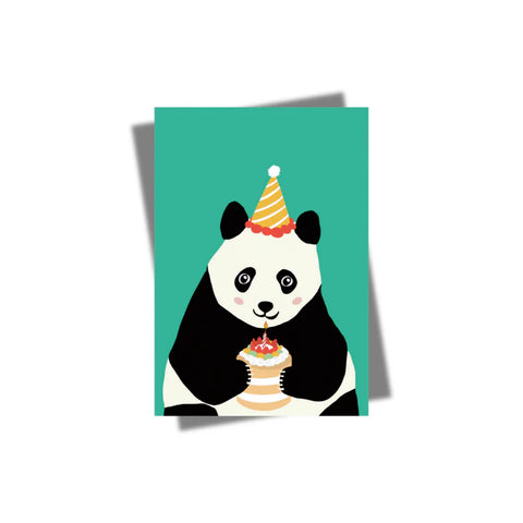 Birthday Panda Greeting Card