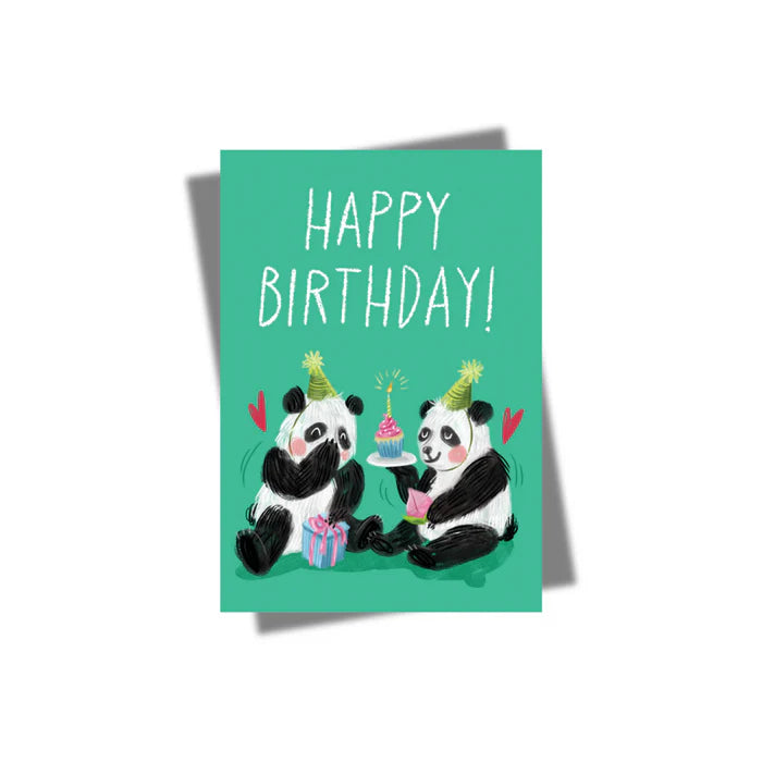 Product image of GREETING CARD: HAPPY BIRTHDAY PANDAS