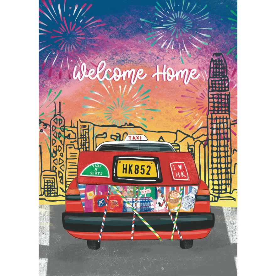 Welcome Home (Boot of Taxi) Card