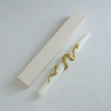 Limited Edition Gold Snake Tapered Candlestick