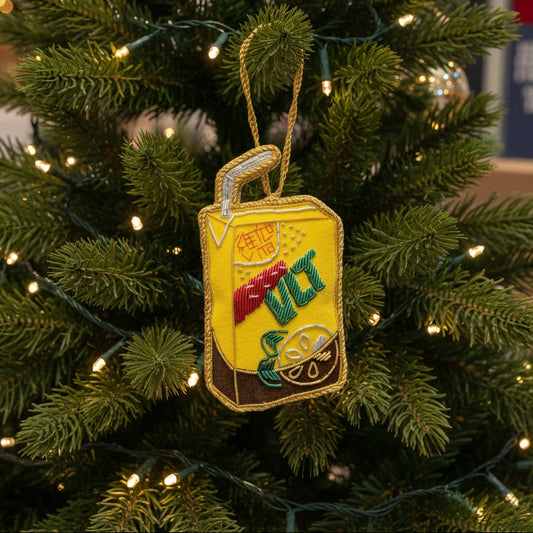 EMBROIDERED ORNAMENT : Vita Lemon Tea VLT