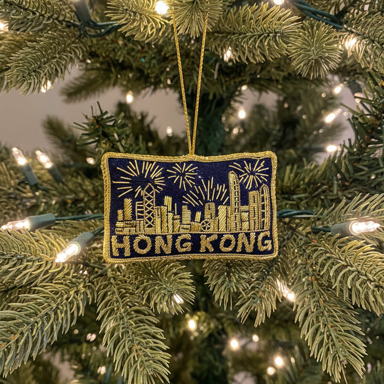 Product image of EMBROIDERED ORNAMENT : Hong Kong Skyline Fireworks